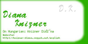 diana knizner business card